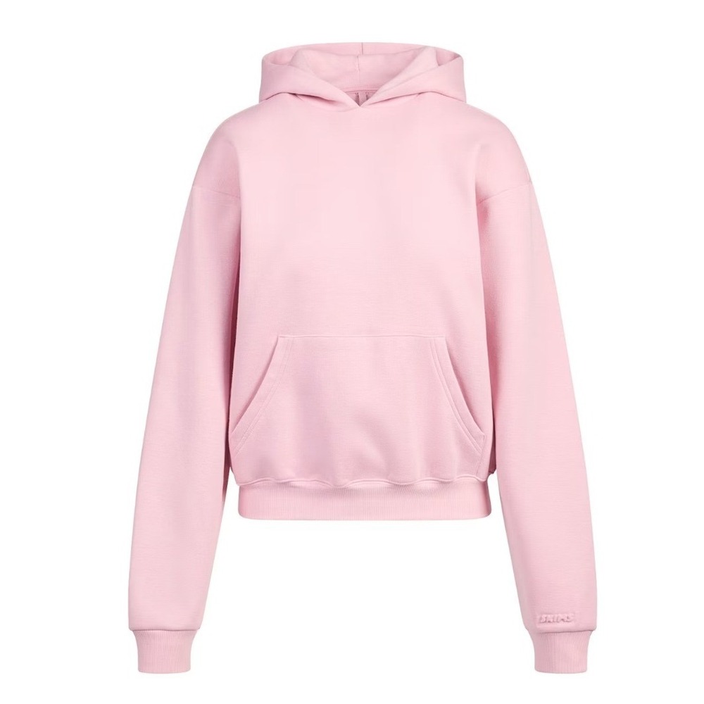 Skims Cotton Fleece Classic Pullover Hoodie Halite Pink PL-PLO-8365W Medium